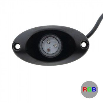 Pack de 6 luces LED RGB ROCK LIGHT para automoción y barcos 12V IP68 Pack de 6 luces LED RGB ROCK LIGHT para automoción y barcos 12V IP68