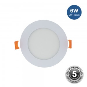 Spot LED encastrable extra-plat rond 6W