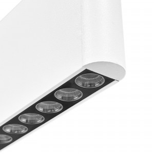 Luminaire linéaire LED CCT - Suspension - Puissance réglable 20W/30W/40W - 120cm - UGR 17