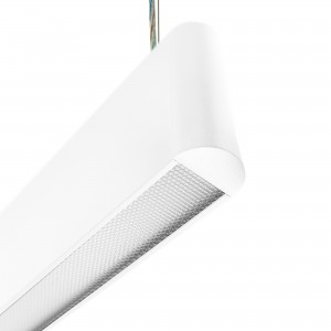 Luminaire linéaire LED CCT - Suspension - Puissance réglable 20W/30W/40W - 120cm - UGR 19