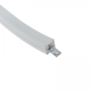 Profilé en silicone flexible 16x16mm pour convertir ruban LED en néon