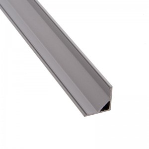 Profilé en aluminium d'angle à 45º 16x16mm pour ruban LED