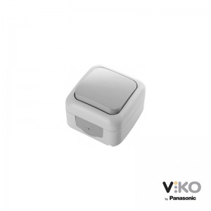 Interruptor 10A 250V IP54 Gris para exterior VIKO by Panasonic