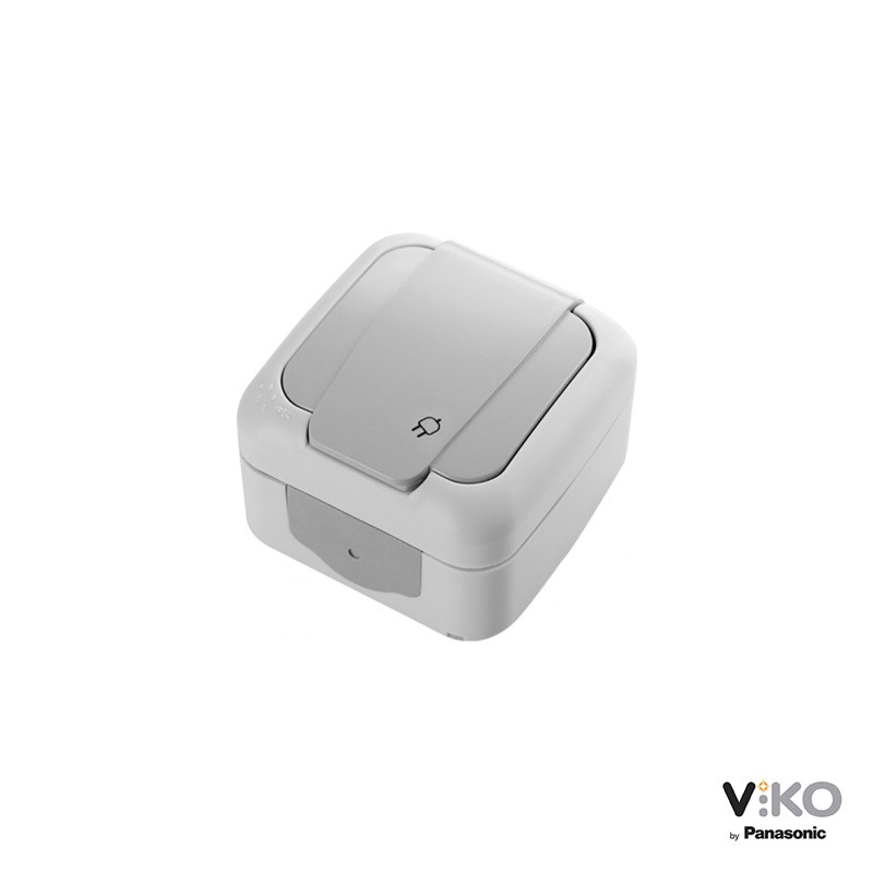 Prise de courant avec cache 16A 250V IP54