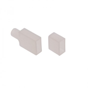 Tapón de silicona para inicio / final de neón flexible 4x10mm Tapón de silicona para inicio / final de neón flexible 4x10mm