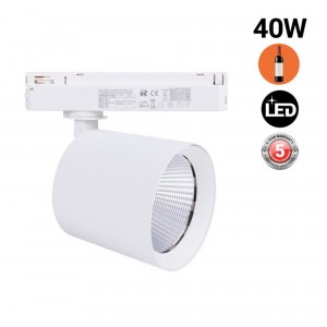 Spot LED sur rail monophasé 40W - Caves à vin - Driver Philips Xitanium