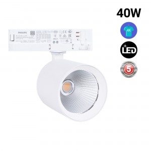 Projecteur LED triphasé de 40W - Mode et commerce - Pilote Philips Xitanium