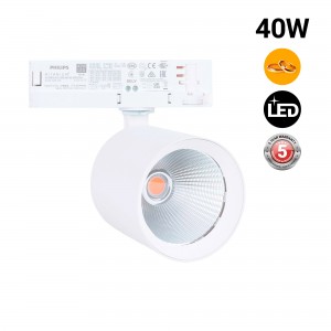 Spot LED de piste 40W triphasé - Or - Philips Xitanium Driver