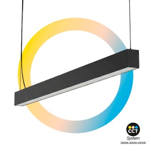 Lampe linéaire LED DOB CCT - 40W - 120cm - 120lm/W - PVC - Suspension