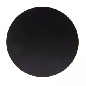 Applique LED murale ronde noire