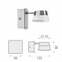 Applique de salle de bain LED Samba 5W IP44 Chrome Applique de salle de bain LED Samba 5W IP44 Chrome