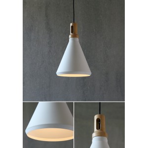 lampe de suspension scandinave bois