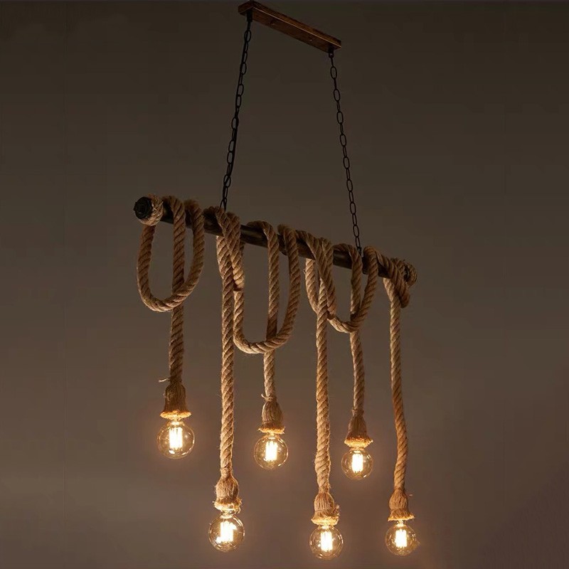 Lampe suspension cordage