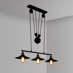 Lampe suspension avec poulie