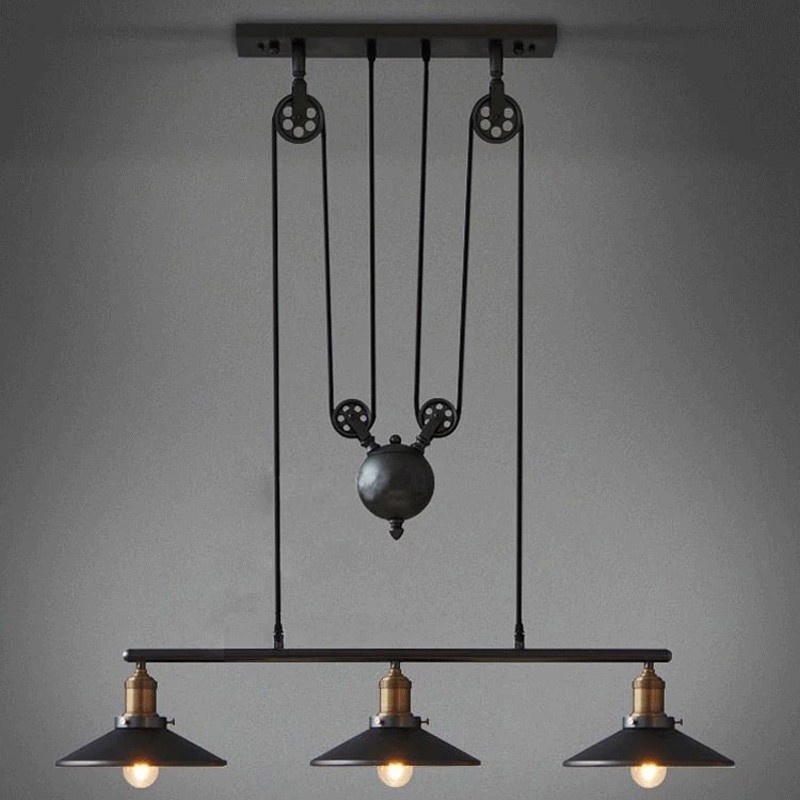 Lampe suspendue industrielle en fer Lampe suspendue industrielle en fer