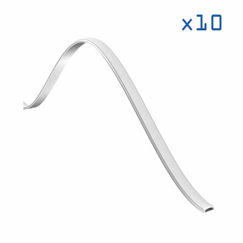 Pack 10 profilés modélable 16x8 + diffuseurs Pack 10 profilés modélable 16x8 + diffuseurs