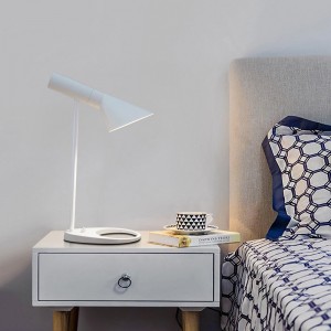 Lampe chevet design blanc