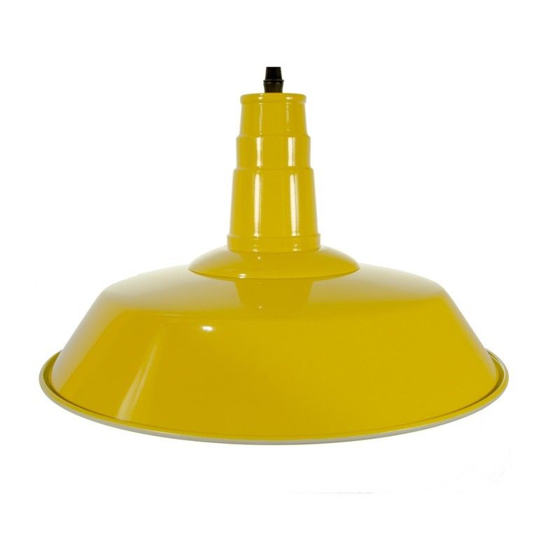 Eclairage suspendu style industriel coloré Eclairage suspendu style industriel coloré