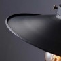 Lampe de suspension dorée et noir