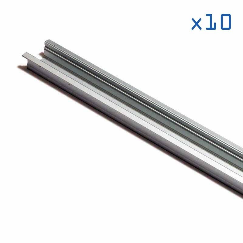 Pack 10 profilés 23x15 + diffuseurs Pack 10 profilés 23x15 + diffuseurs