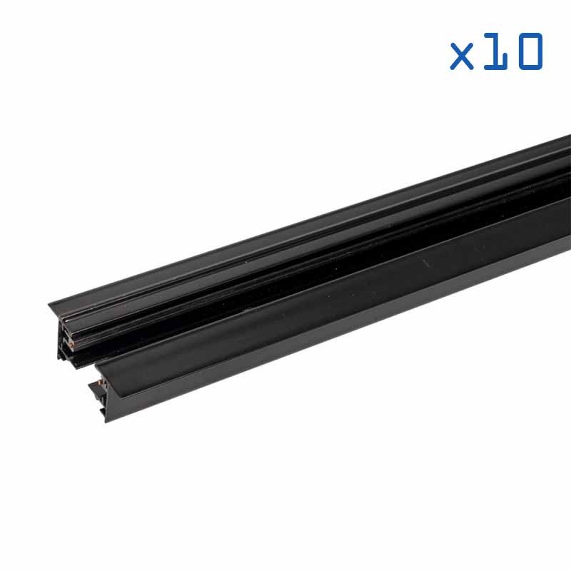 Pack 10 rails (2m) 1 phase encastrable
