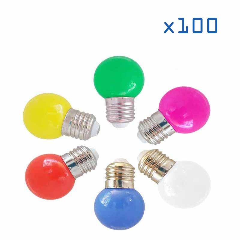 Pack 100 ampoules 1W E27
