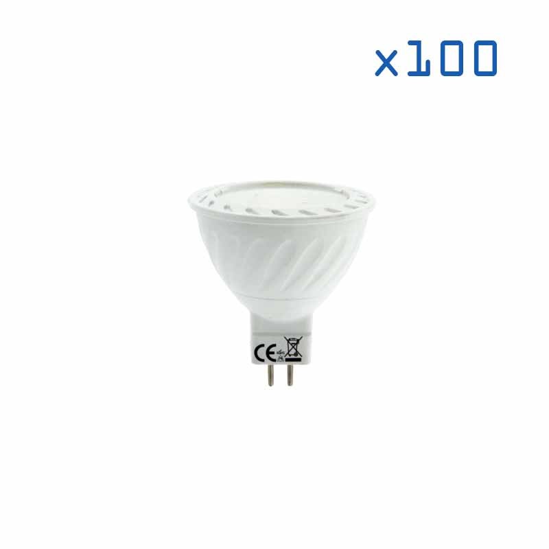 Pack 100 ampoules GU5.3 7W 12V