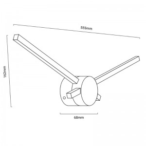 dimensions lampe saillie aiguille