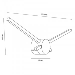 dimensions lampe saillie aiguille