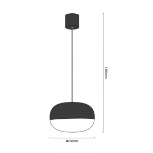 Lampe suspensions LED métal