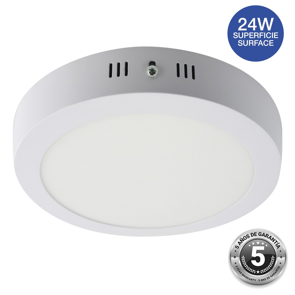 Spot LED 24W saillie rond - 5 ans de garantie
