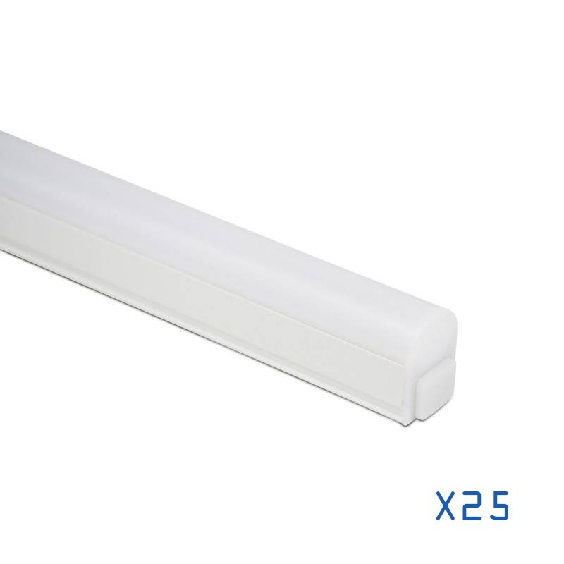 Pack 25 réglettes T5 LED 30cm 4W