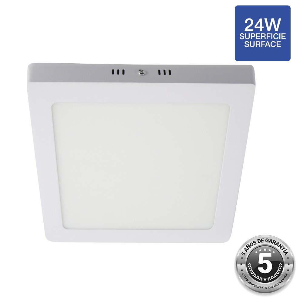 Spot LED 24W saillie carré - 5 ans de garantie