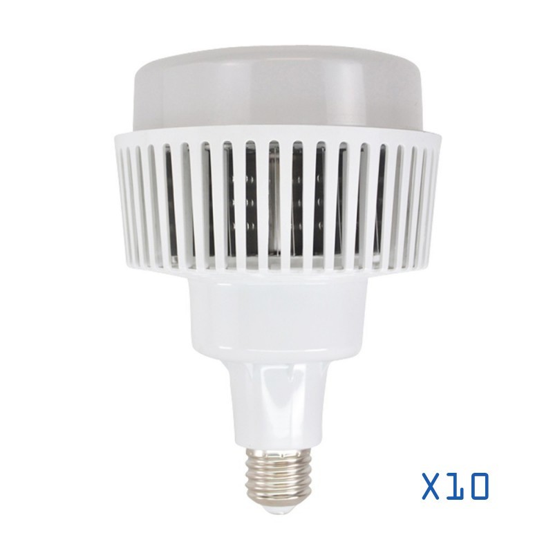 Pack 10 ampoules LED 100w industrielle E40 Pack 10 ampoules LED 100w industrielle E40