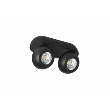 Applique LED 2 spots design noir Applique LED 2 spots design noir