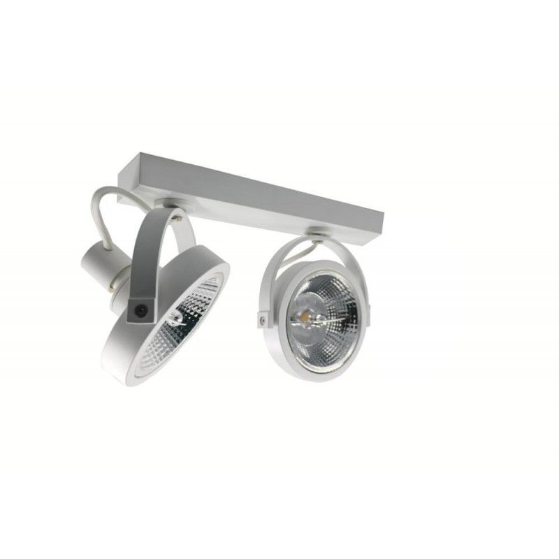 Plafonnier 2 spots ampoule ar111 Plafonnier 2 spots ampoule ar111