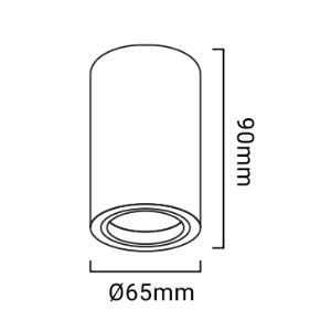 dimensions plafonnier cylindrique