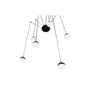 Suspension LED moderne alu mat