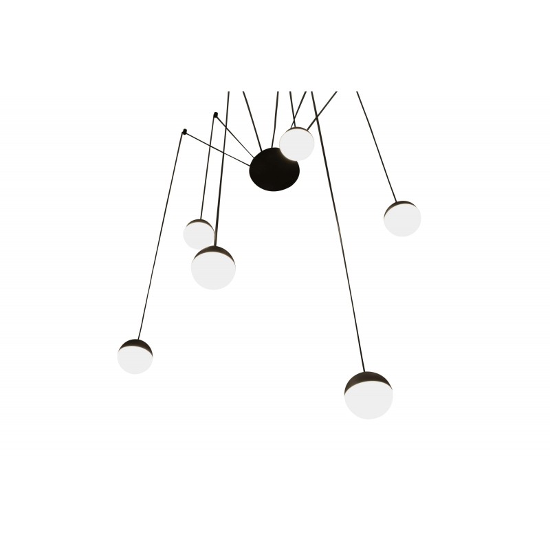 Suspension LED moderne alu mat Suspension LED moderne alu mat