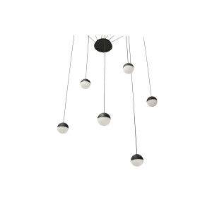 Lampe de suspension originale 6 sphères