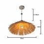 lampe suspendue rotin