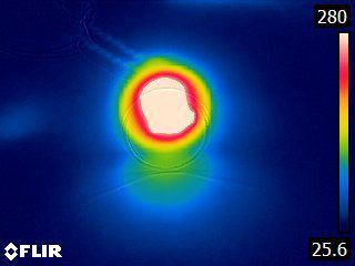 image thermique ampoule halogène