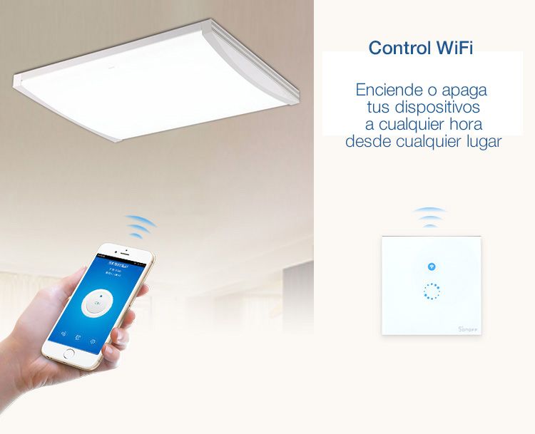 Variateur de lumière Interrupteur tactile WiFi Interrupteur