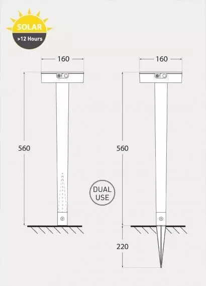 lampadaire pour chemins