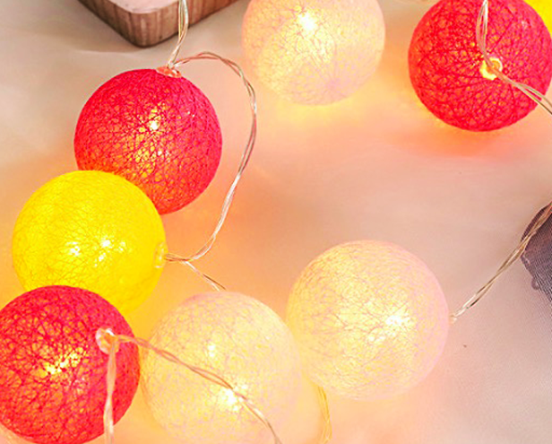 guirlande boules lumineuses