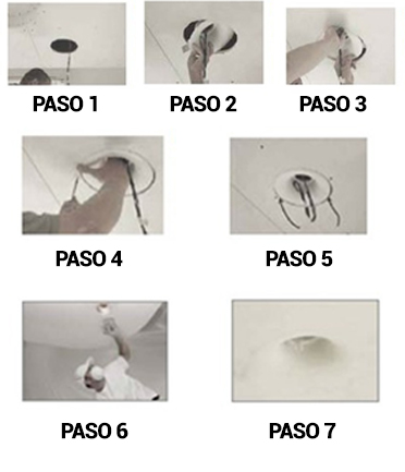 installation downlight LED 