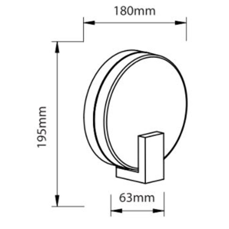 dimensions applique extérieur