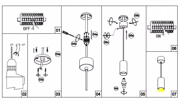 montage suspension led GU10