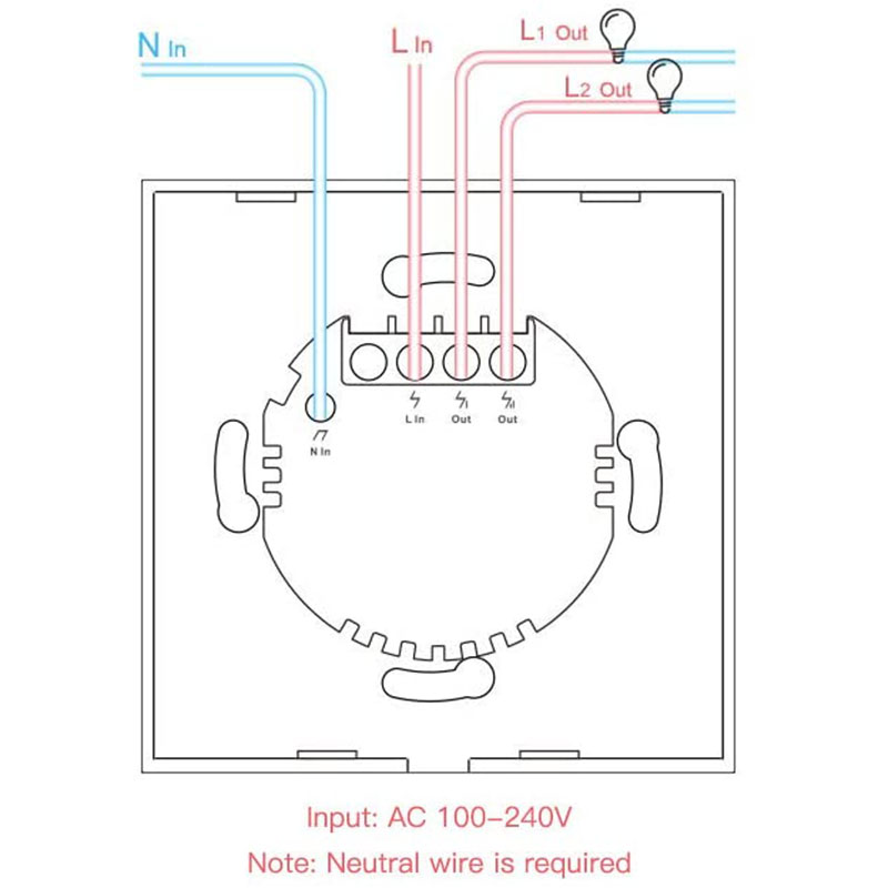 installation interrupteur tactile 