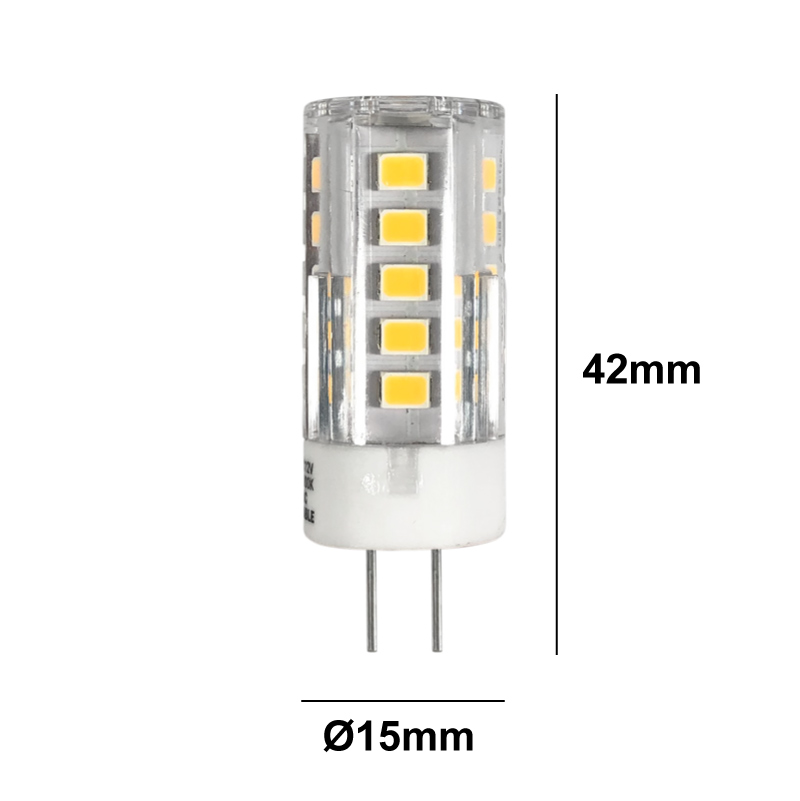 Ampoules LED G4 2.5W Bi-Pin 12V-DC/AC